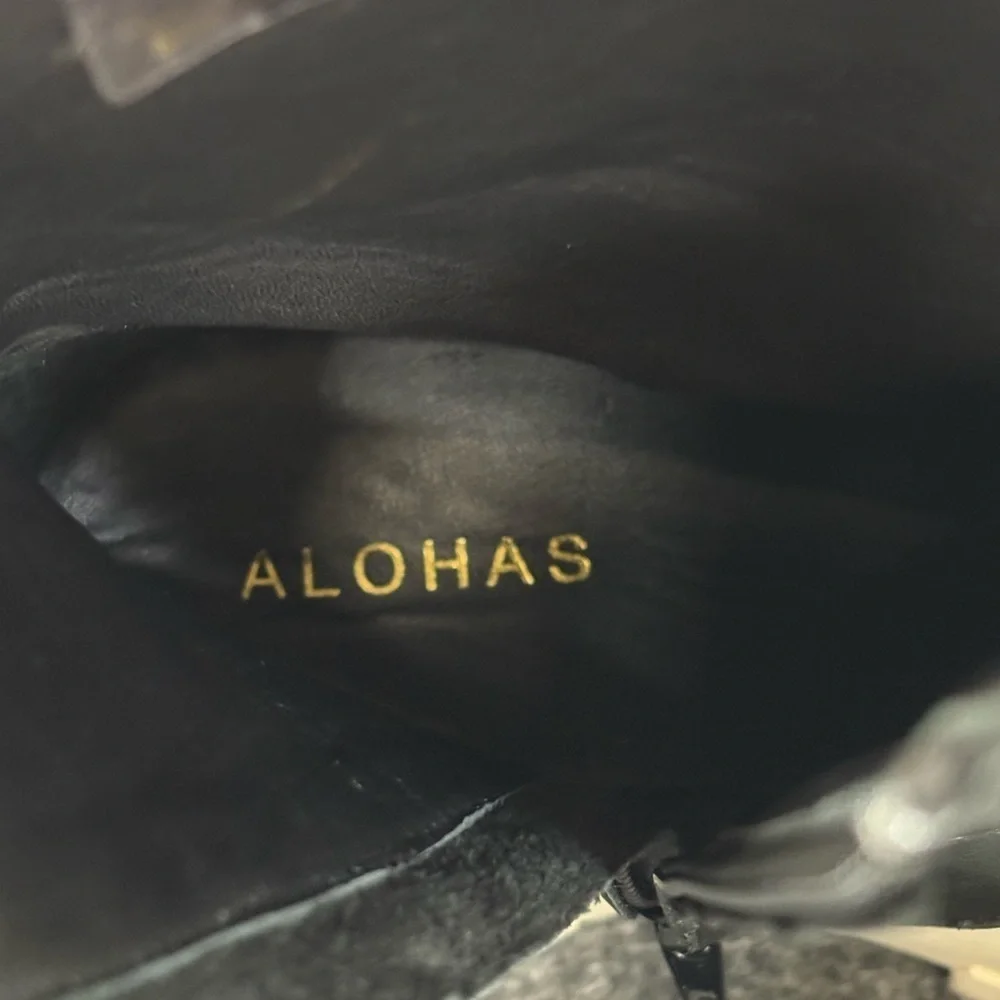 Alohas Phoenix Chunky Chelsea Platform Boots Size 39